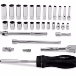 31 pc 1/4" Drive 6-Point Metric Shallow General Service Socket Set