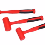 3 pc Soft Grip Dead Blow Hammer Set (Red)