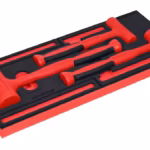 3 pc Soft Grip Dead Blow Hammer Set with PRO-FI™ Organization (20, 24, 48 oz) (Red)