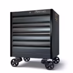 36" Seven-Drawer Single-Bank EPIQ™ Series Roll Cab (Storm Gray with Black Trim)