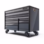 68" 10-Drawer Double-Bank EPIQ™ Series Bed LIner PowerTop™ Roll Cab with SpeeDrawer (Storm Gray w/Black Trim)