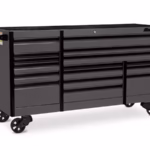 84" 16-Drawer Triple-Bank EPIQ™ Series Roll Cab (Storm Gray with Black Trim and Blackout Details)
