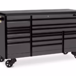 84" 16-Drawer Triple-Bank EPIQ™ Series Bed Liner Top Roll Cab (Storm Gray with Black Trim and Blackout Details)