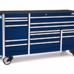 84" 15-Drawer Triple-Bank EPIQ™ Series Roll Cab with PowerDrawer (Royal Blue)