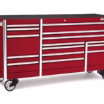 84" 15-Drawer Triple-Bank EPIQ™ Series Roll Cab with PowerDrawer (Candy Apple Red)