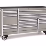 84" 15-Drawer Triple-Bank EPIQ™ Series Roll Cab with PowerDrawer (Arctic Silver)