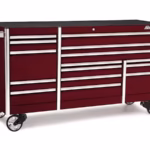 84" 15-Drawer Triple-Bank EPIQ™ Series Roll Cab with PowerDrawer (Deep Cranberry)