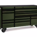 84" 15-Drawer Triple-Bank EPIQ™ Series Roll Cab with PowerDrawer (Combat Green with Black Trim and Blackout Details)
