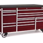 84" 15-Drawer Triple-Bank EPIQ™ Series Bed Liner Top Roll Cab with PowerDrawer (Deep Cranberry)