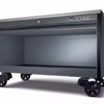 60" One-Drawer Single-Bank EPIQ™ Series Workbench with Stainless Top (Storm Gray, Black Trim with Blackout Details)