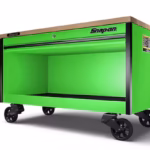 60" One-Drawer Single-Bank EPIQ™ Series Workbench with Hardwood Top (Extreme Green, Black Trim with Blackout Details)