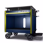 36" Single-Bank EPIQ™ Series Welding Workbench (Midnight Blue, Neon Trim with Blackout Details)