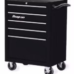 26" Five-Drawer Single Bank Heritage Series Roll Cab (Gloss Black)