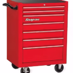 26" Seven-Drawer Single Bank Heritage Series Roll Cab (Red)