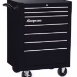 26" Seven-Drawer Single Bank Heritage Series Roll Cab (Gloss Black)