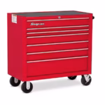 40" Seven-Drawer Single Bank Heritage Series Roll Cab (Red)