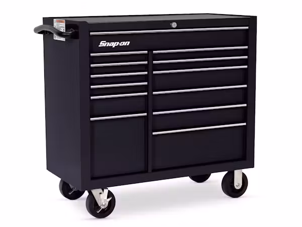 KRA4813FPC 40" 13-Drawer Double-Bank Heritage Series Roll Cab (Gloss Black) - Image 1